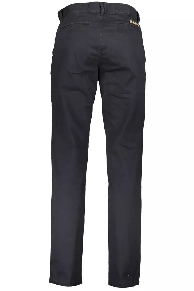 Black Cotton Men Pants