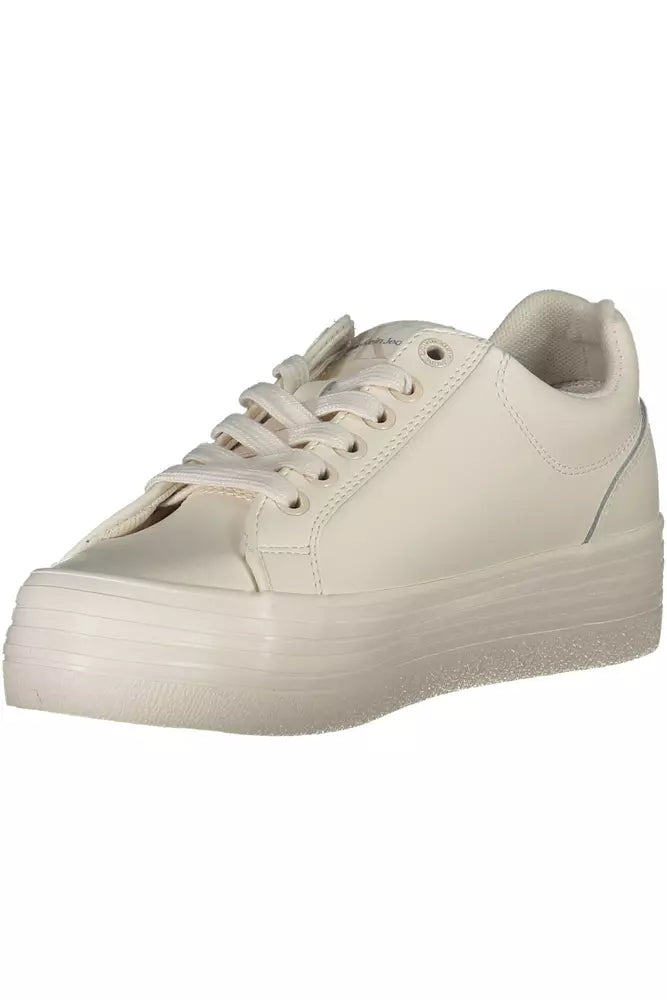 White Leather Women Sneaker