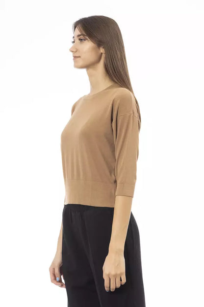 Pull Beige En Viscose