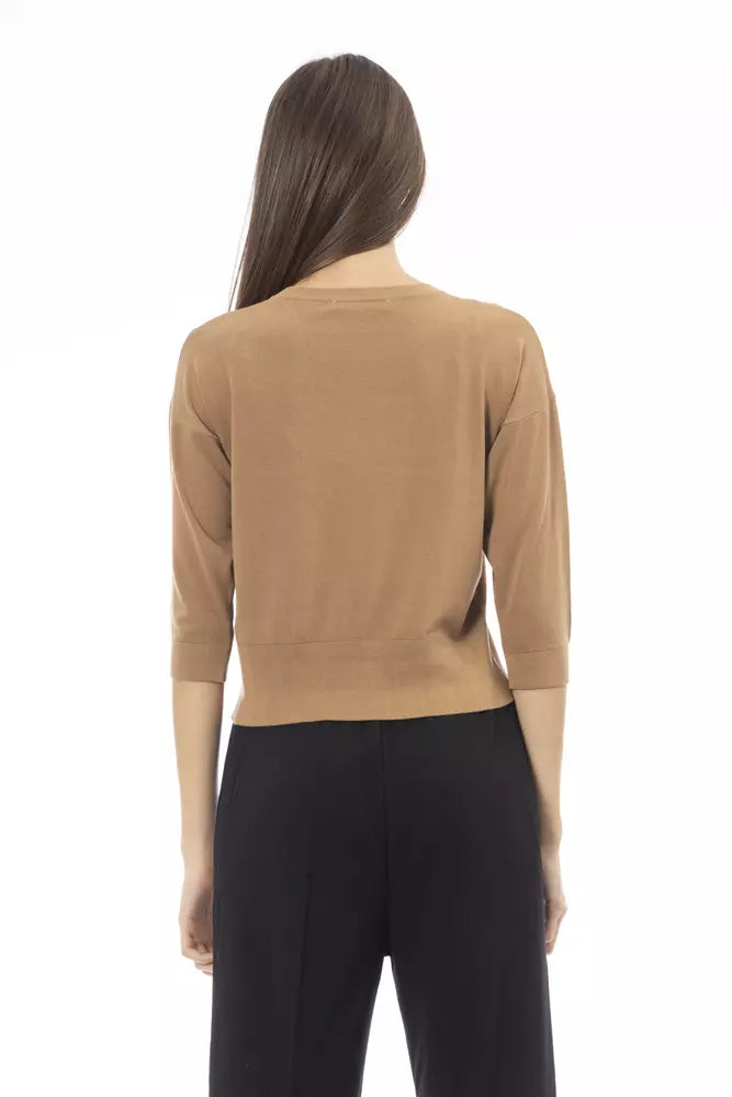 Pull Beige En Viscose