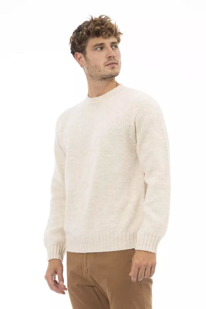 Pull en Cuir d'Alpaga Beige