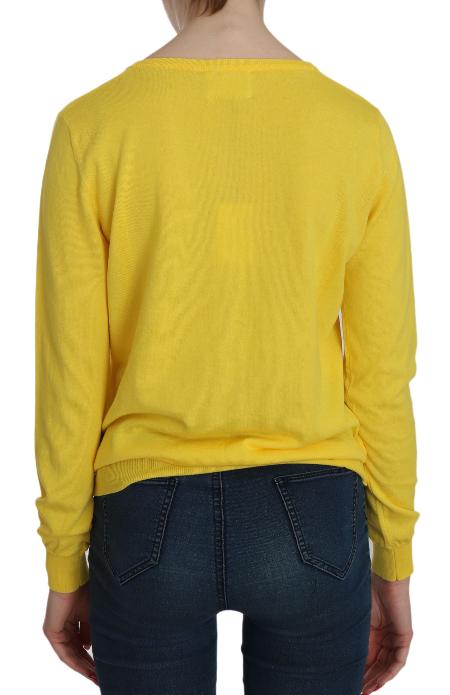 Radiant Yellow Cotton Sweater