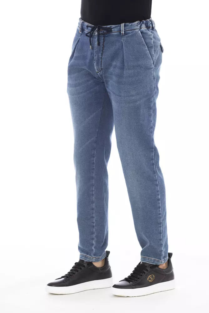 Blue Cotton Men's Jeans