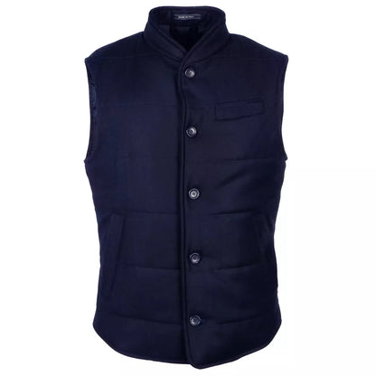 Elegant Wool Cashmere Blend Vest