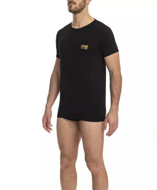 T-shirt en coton noir