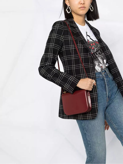 Elegant Checked Blazer Jacket