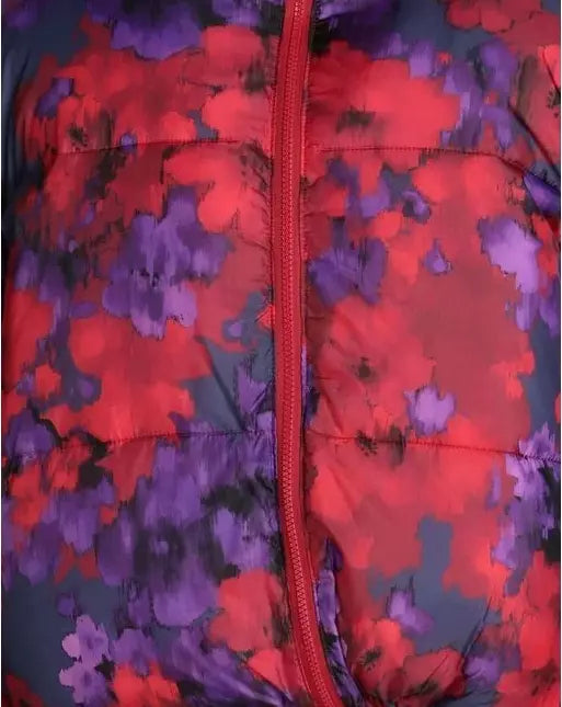 Reversible Floral Red Down Jacket