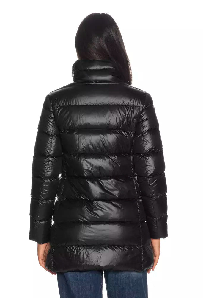 Elegant Long Ellis Black Down Jacket