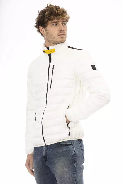 White Nylon Men Jacket