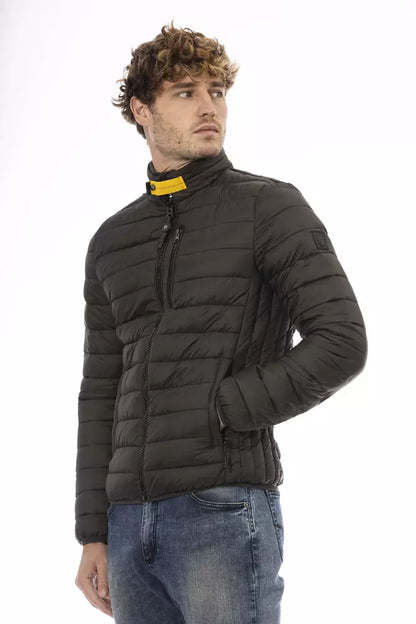 Green Nylon Men Jacket