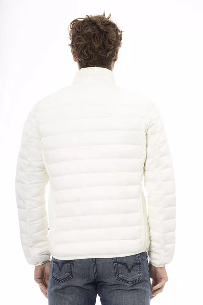 White Nylon Men Jacket