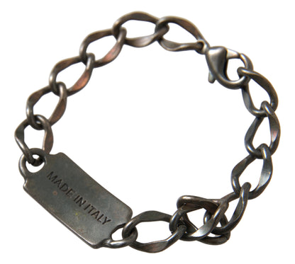 Antique Silver Chain Link Bracelet for Women