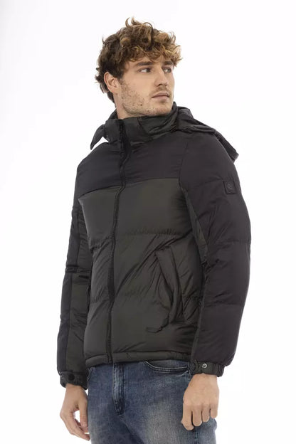 Green Nylon Men Jacket