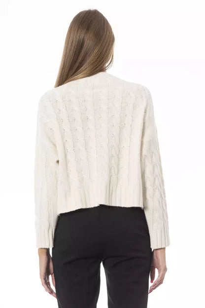 Pull en laine beige