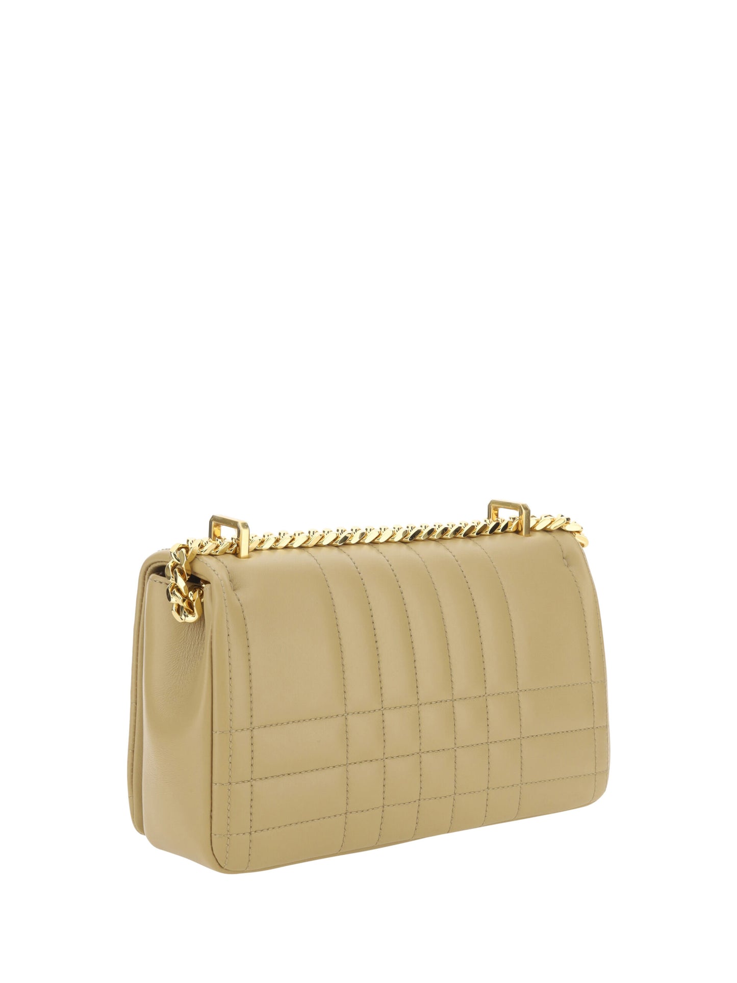 Elegant Quilted Lamb Leather Shoulder Bag