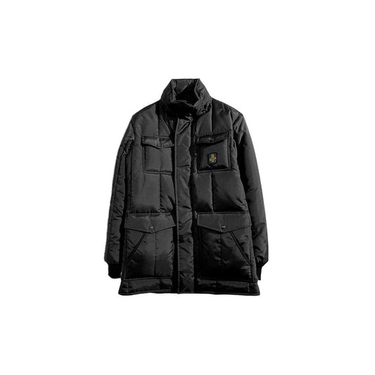 Sleek Quilted Puffer Jacket with Convertible Hood