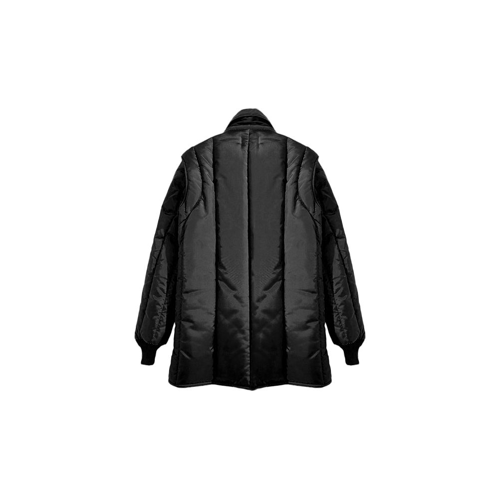 Sleek Quilted Puffer Jacket with Convertible Hood