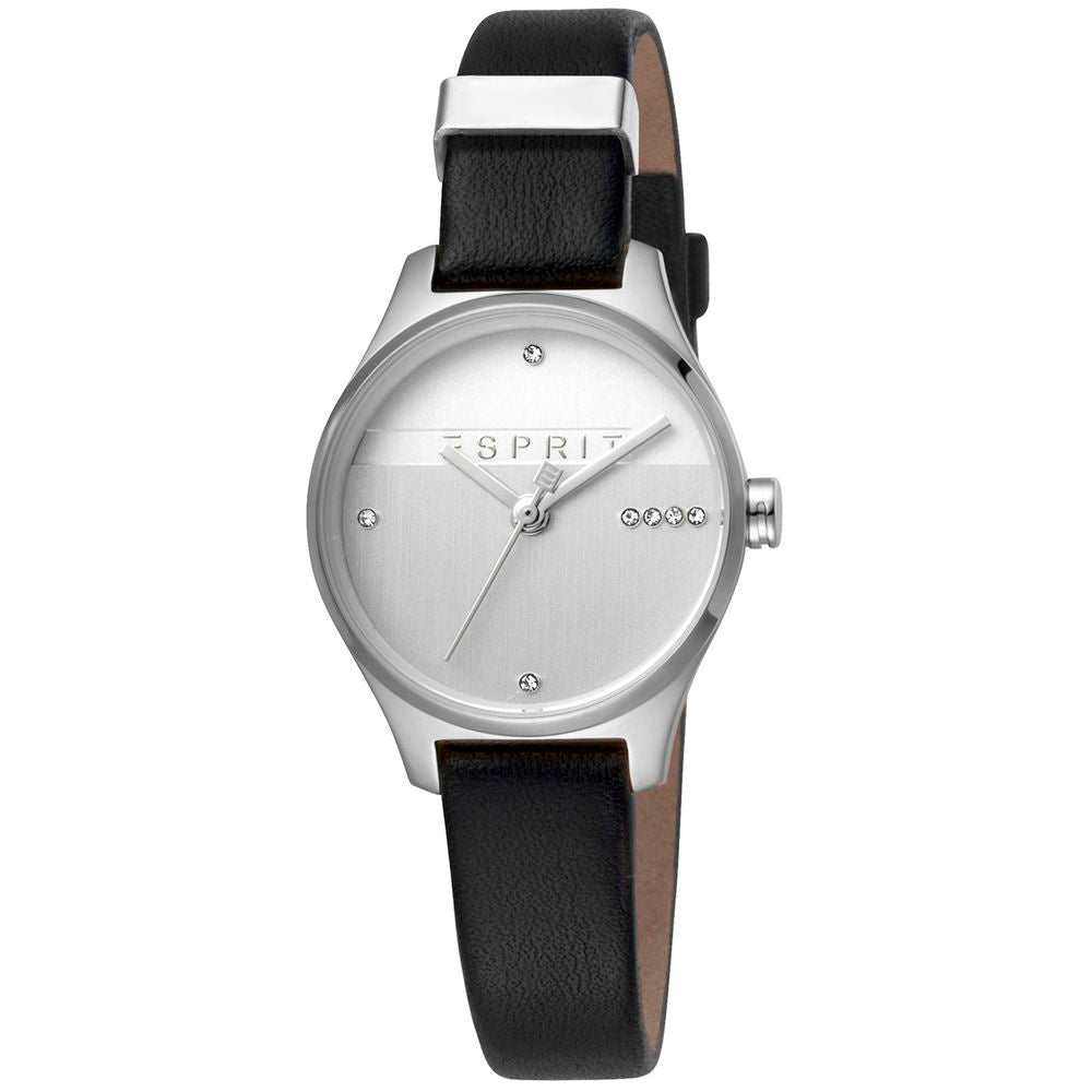 Reloj plateado para mujer.