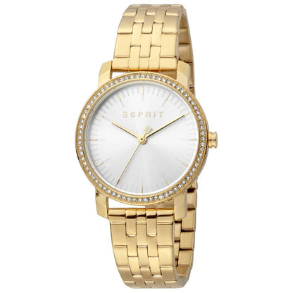 Reloj dorado para mujer.