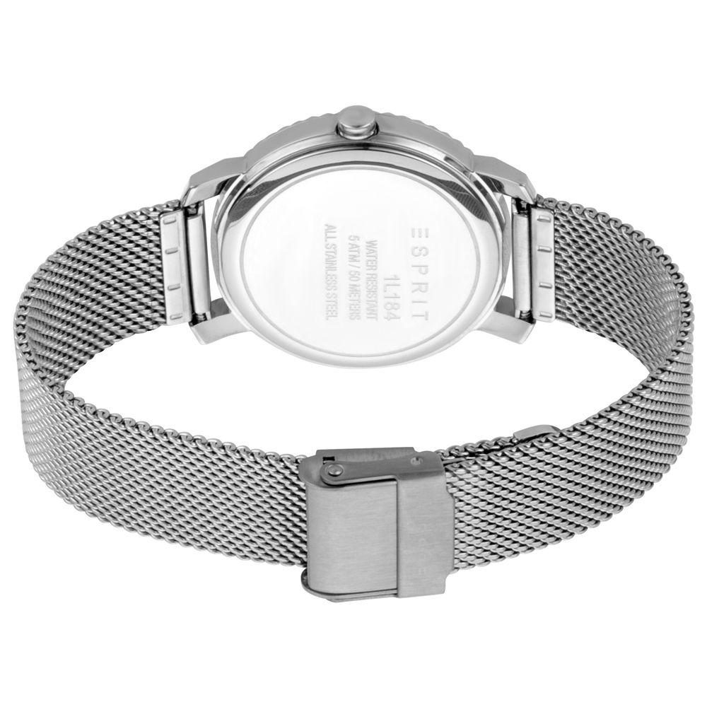 Reloj plateado para mujer.