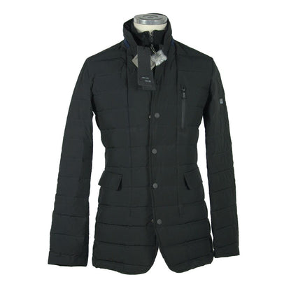 Sleek Men's Coat with Detachable Vest