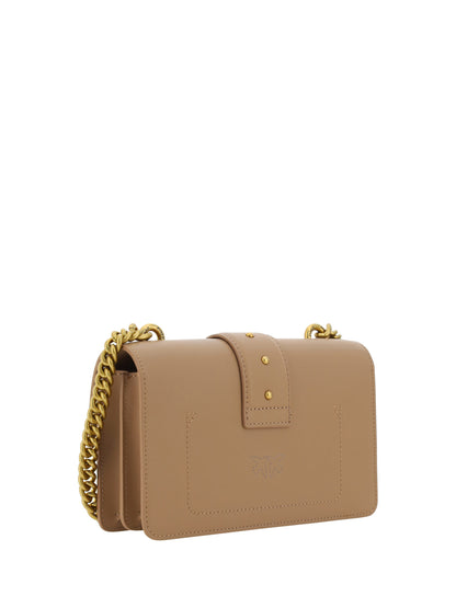 Beige Calf Leather Mini Shoulder Elegance