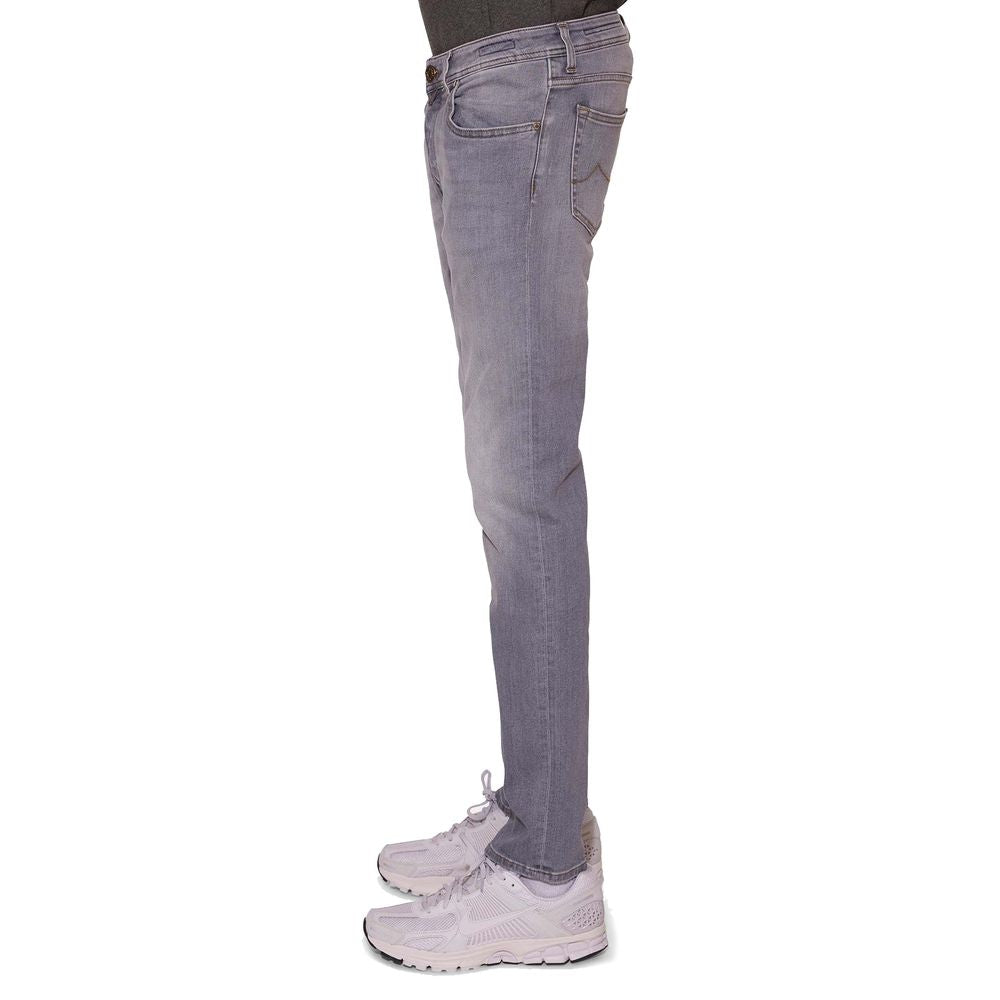 Sleek Slim Fit Grey Denim