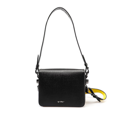 Chic Black Leather Crossbody with Iconic Diagonal Flap