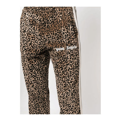 Animal Print Stretch Viscose Pants