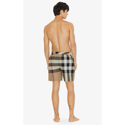 Elegant Tartan Swim Trunks