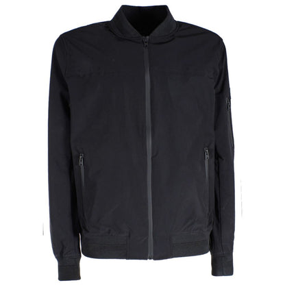 Sleek Nylon Bomber Jacket for Men