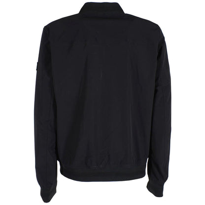 Sleek Nylon Bomber Jacket for Men