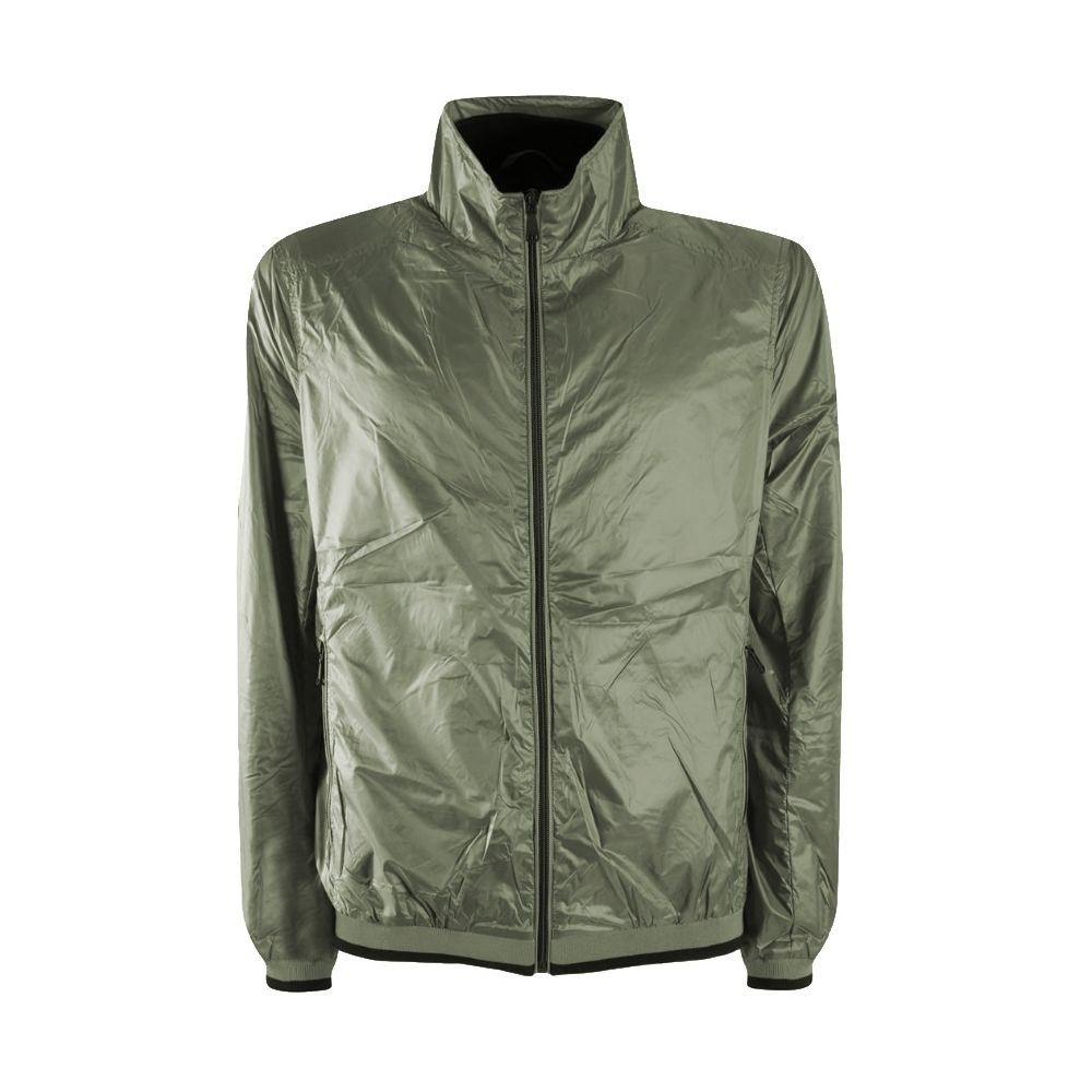 Sleek Nylon Zip Jacket for Men