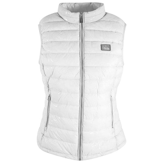 Sleeveless Nylon Vest with Lettering Print