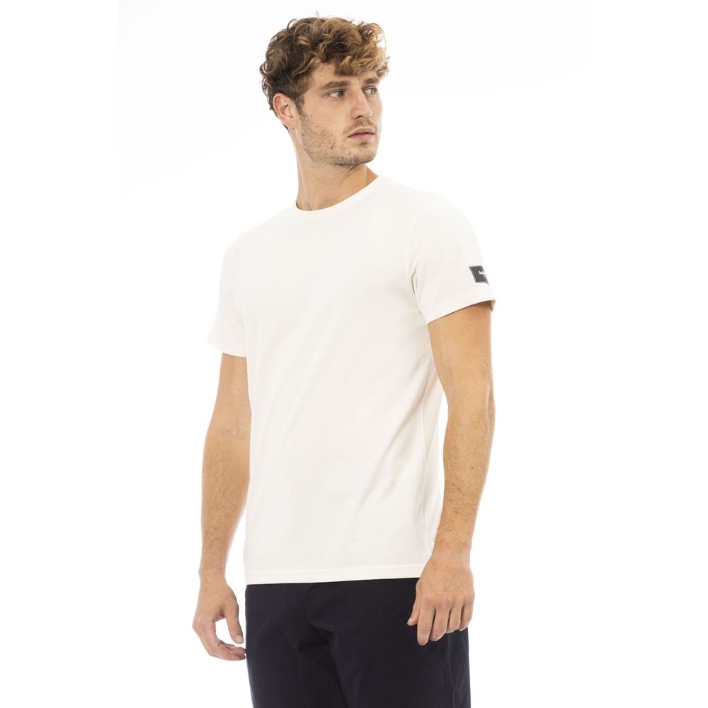 "White Cotton Men T-Shirt"