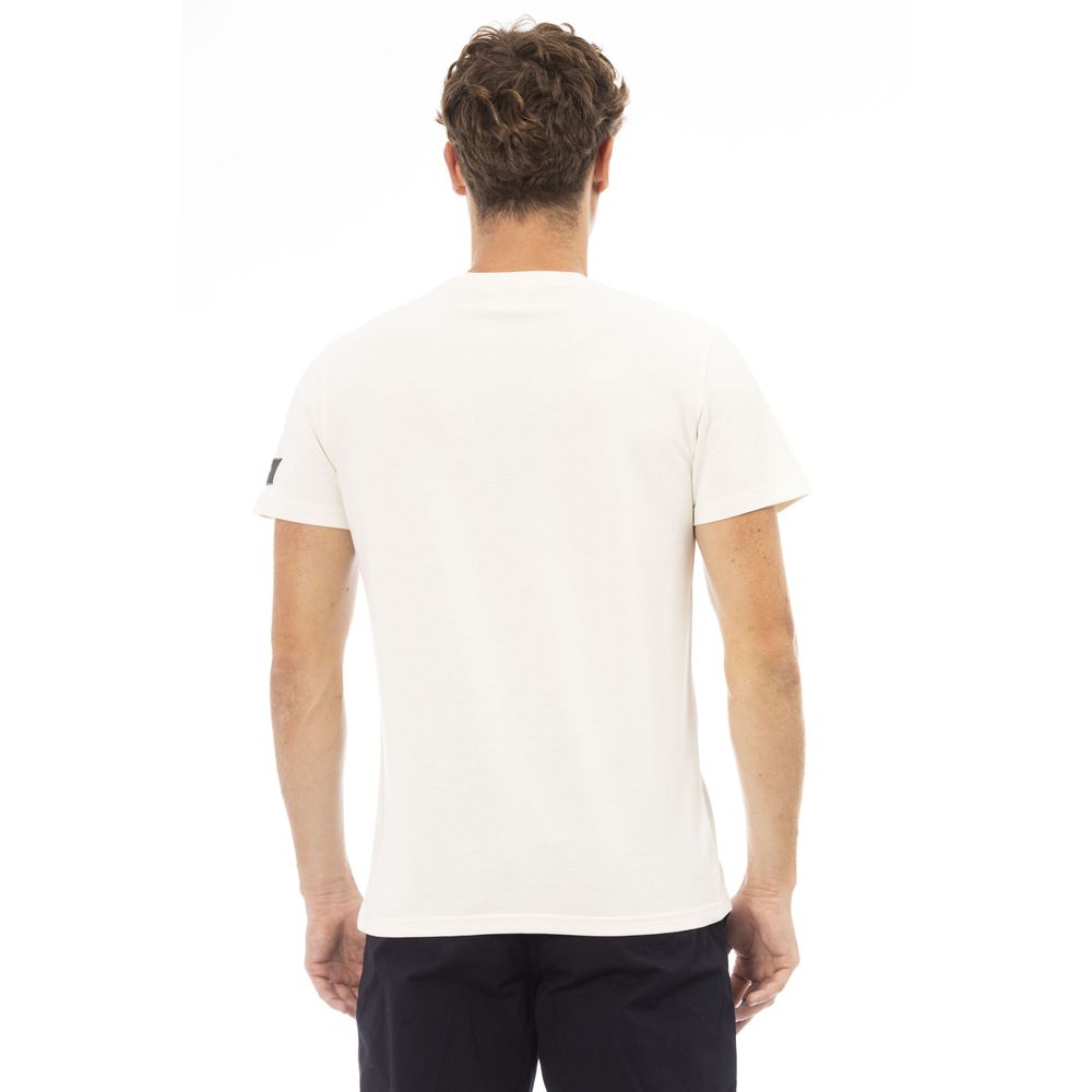 "White Cotton Men T-Shirt"