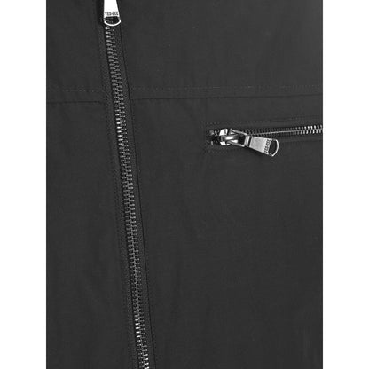 Sleek Black Windbreaker for Modern Men