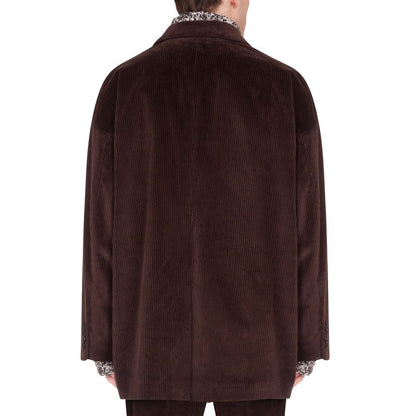 Elegant Oversized Corduroy Velvet Jacket