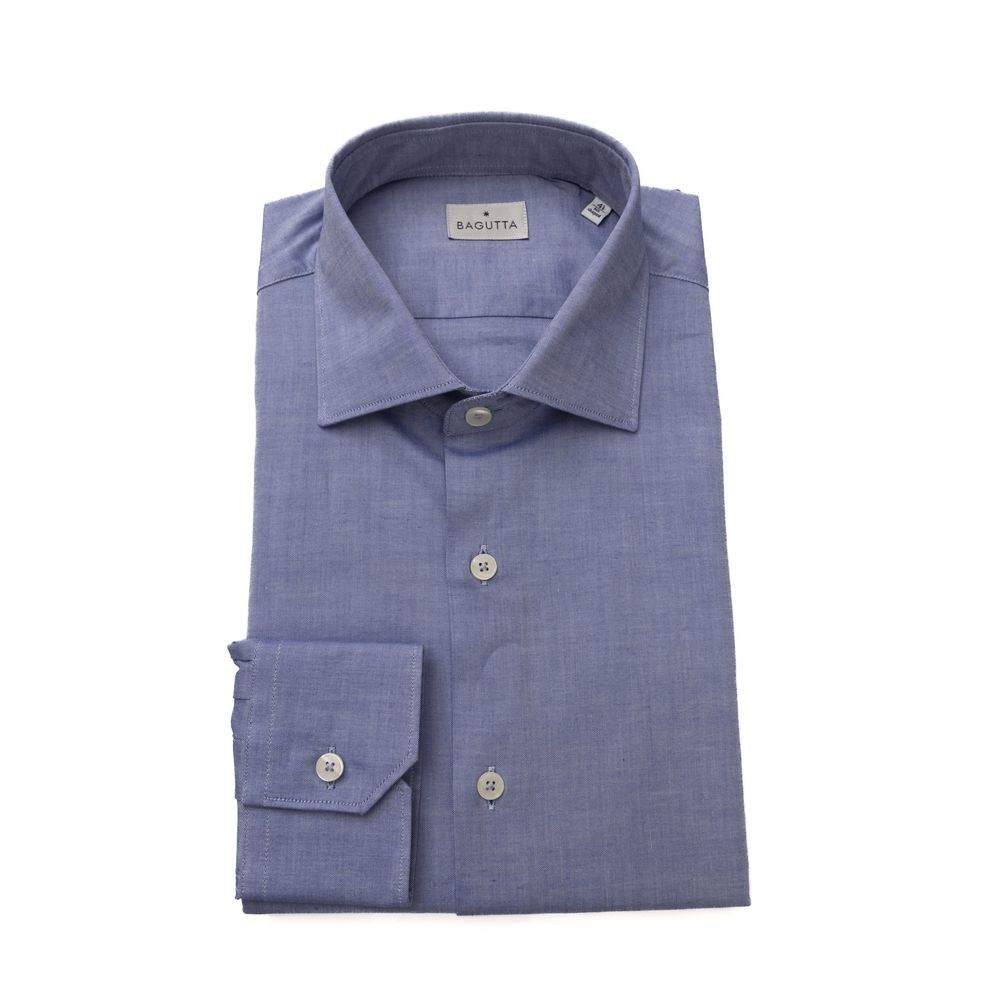 Light Blue Cotton Men Shirt