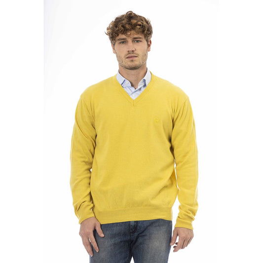 Pull en laine jaune