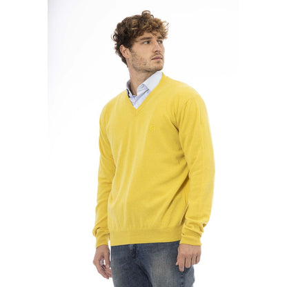 Pull en laine jaune