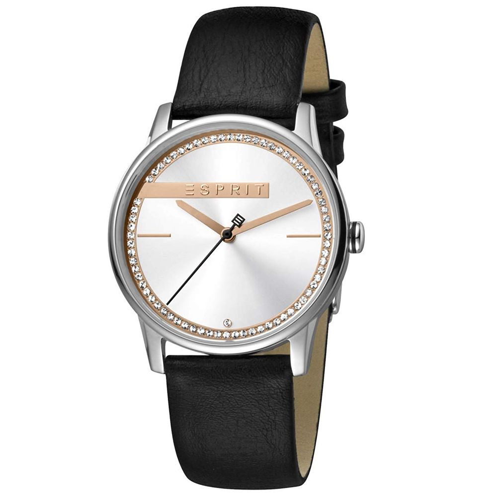 Reloj plateado para mujer.