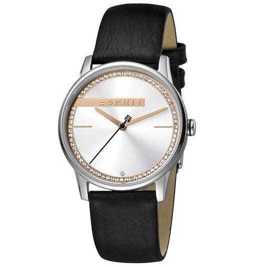 Reloj plateado para mujer.