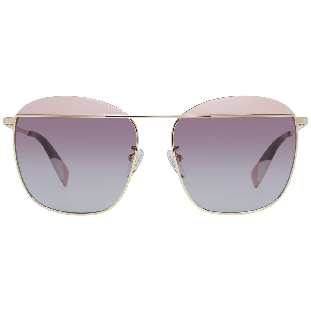 Gafas de sol doradas para mujer