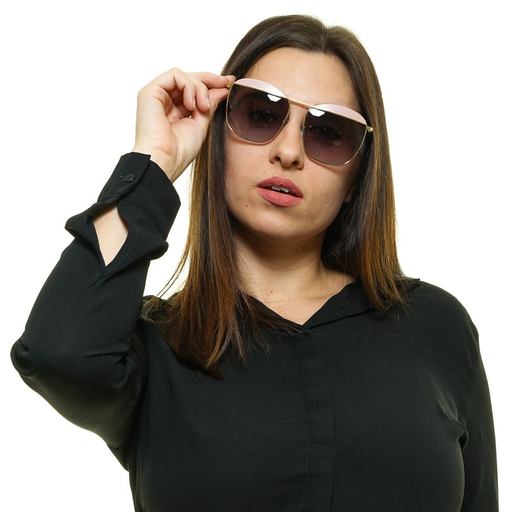 Gafas de sol doradas para mujer