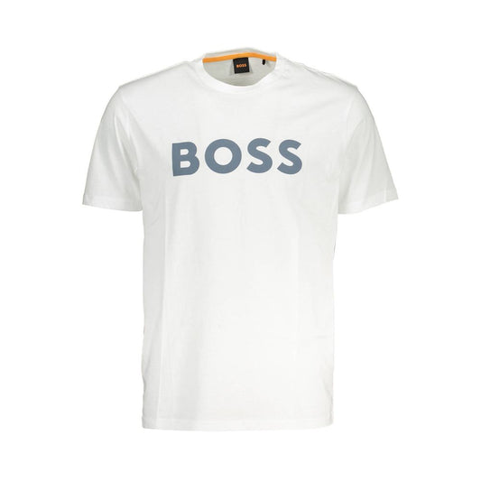 White Cotton Men T-Shirt