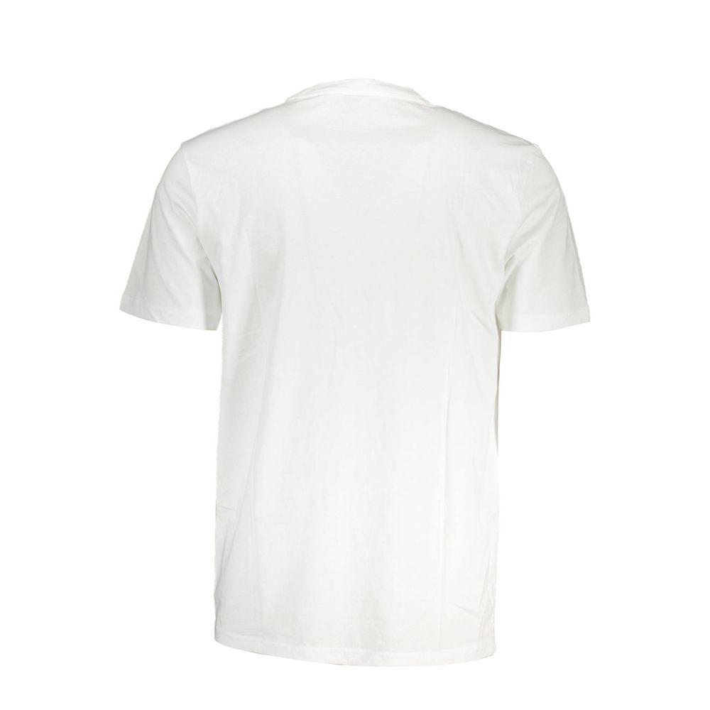 White Cotton Men T-Shirt