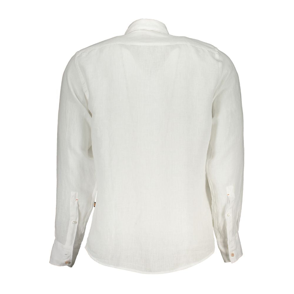 White Linen Men Shirt