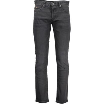 Black Cotton Men Jeans