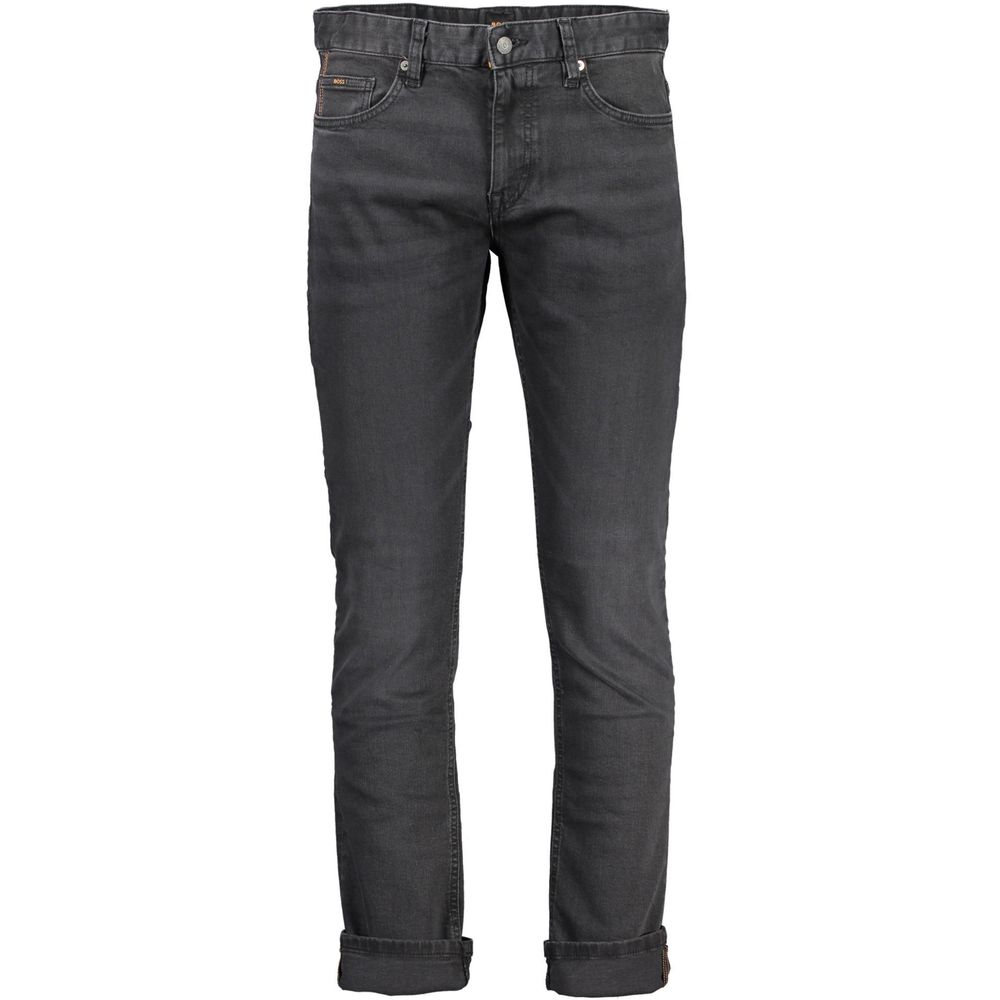 Black Cotton Men Jeans